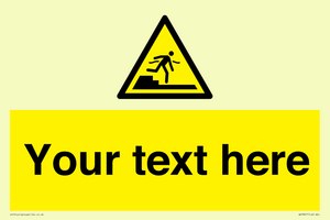 Custom warning Submerged step or steps